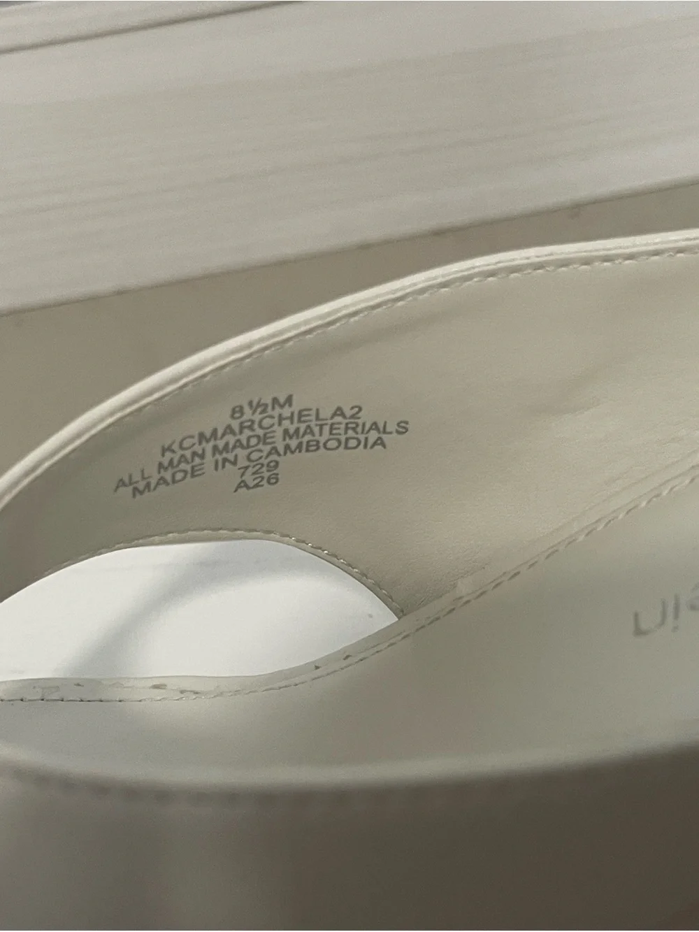 Calvin Klein Marchela Ivory Wedge Thong Sandals
